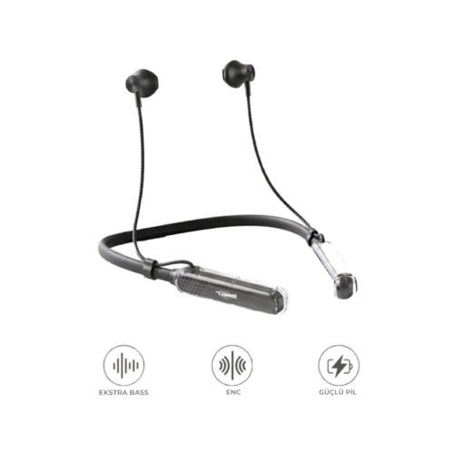 ta-118-siyah-1 Torima Kablosuz Neckband Kulaklık